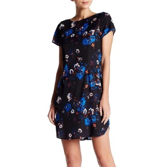Gorgeous Yumi Kim Elana Floral Shift Dress XS Sexy Fun Mini Back Zip - Picture 1 of 14